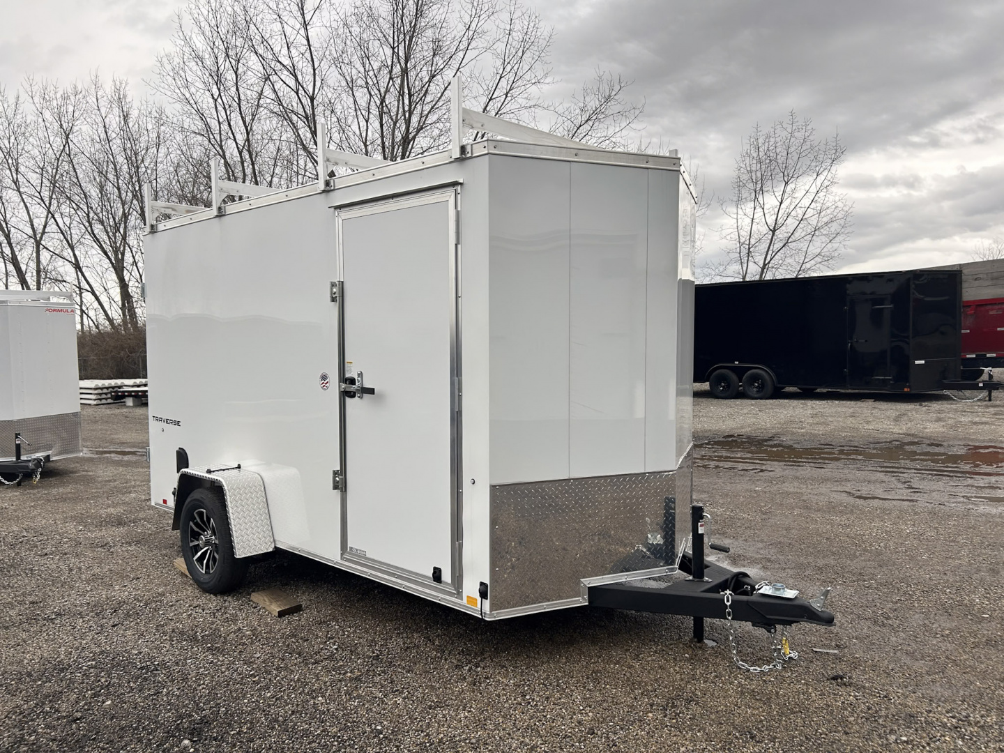 New 2026 Formula Trailers 6 X 12 FT TRAVERSE ENCLOSED CARGO TRAILER 6 FT 6 IN DOUBLE REAR DOORS & LADDER RACKS Cargo / Enclosed Trailer
