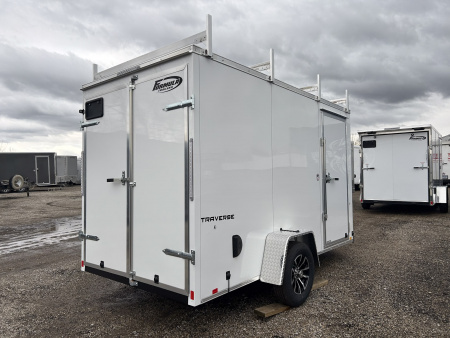 New 2026 Formula Trailers 6 X 12 FT TRAVERSE ENCLOSED CARGO TRAILER 6 FT 6 IN DOUBLE REAR DOORS & LADDER RACKS Cargo / Enclosed Trailer