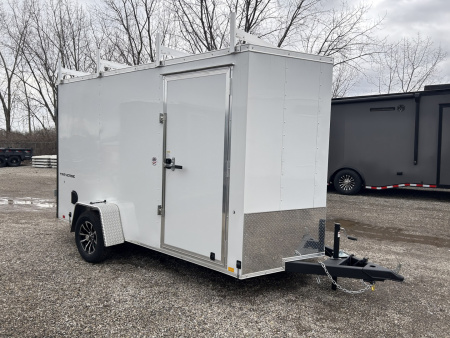 New 2026 Formula Trailers 6 X 12 FT TRAVERSE ENCLOSED CARGO TRAILER 6 FT 6 IN DOUBLE REAR DOORS & LADDER RACKS