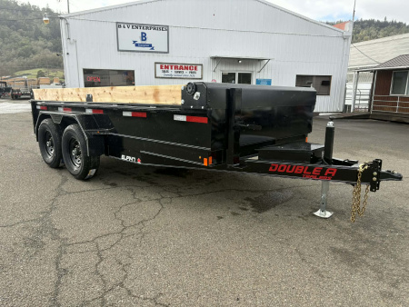 New DUMP 2026 DOUBLE A ELP147-14 7X14 TANDEM AXLE 14000 GVWR TRAILER