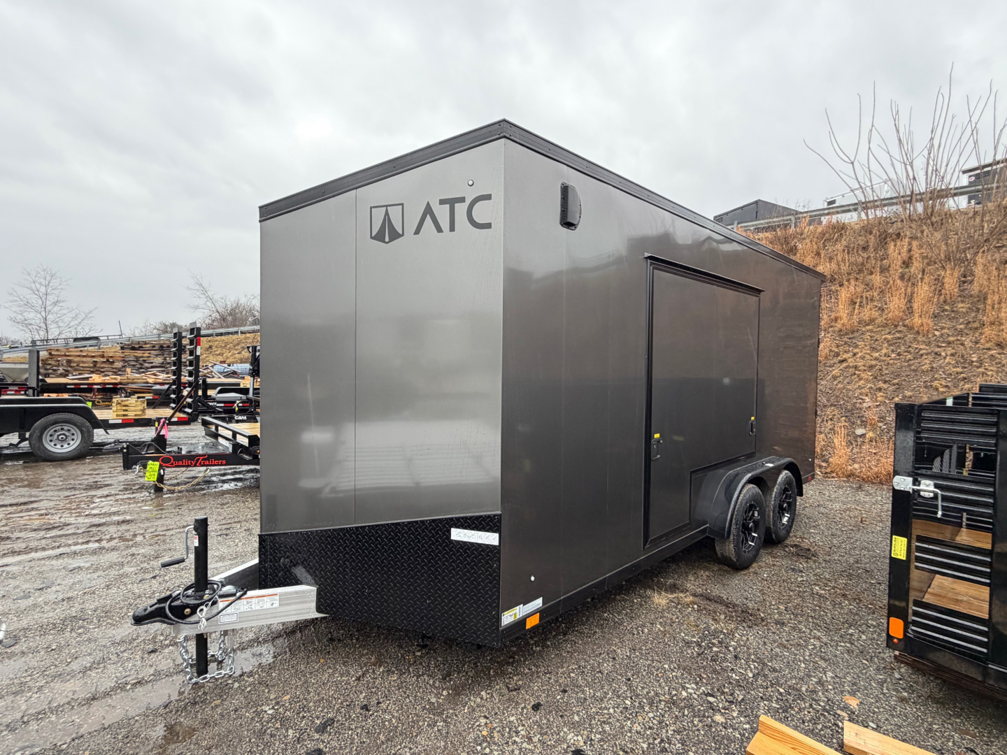 New 2026 ATC 7.5 x 16 "STo450" Life Trac Aluminum Enclosed Cargo Trailer W/ UED