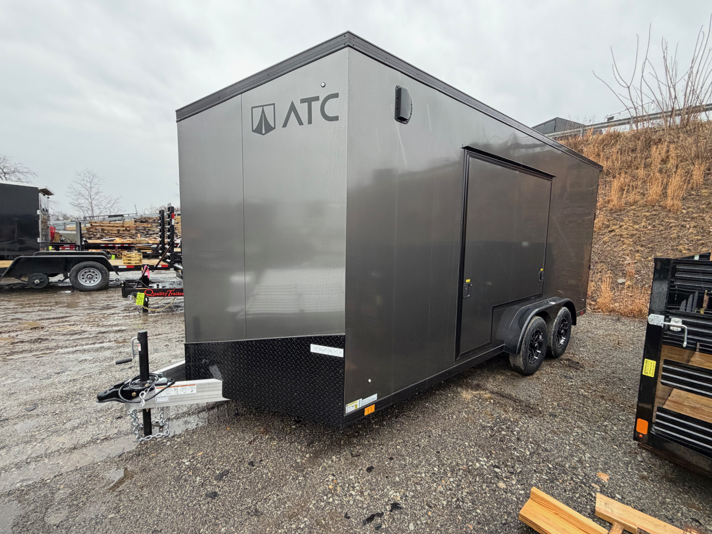 New 2026 ATC 7.5 x 16 "STo450" Life Trac Aluminum Enclosed Cargo Trailer W/ UED