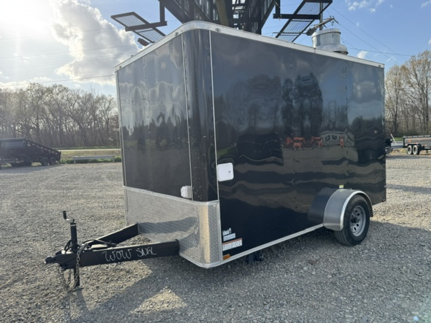 Used 2025 Quality Cargo 7X12 Concession W/ SINK AND WATER PGK, ELETRAICAL PGK, VENT HOOD, AC AND HEAT
