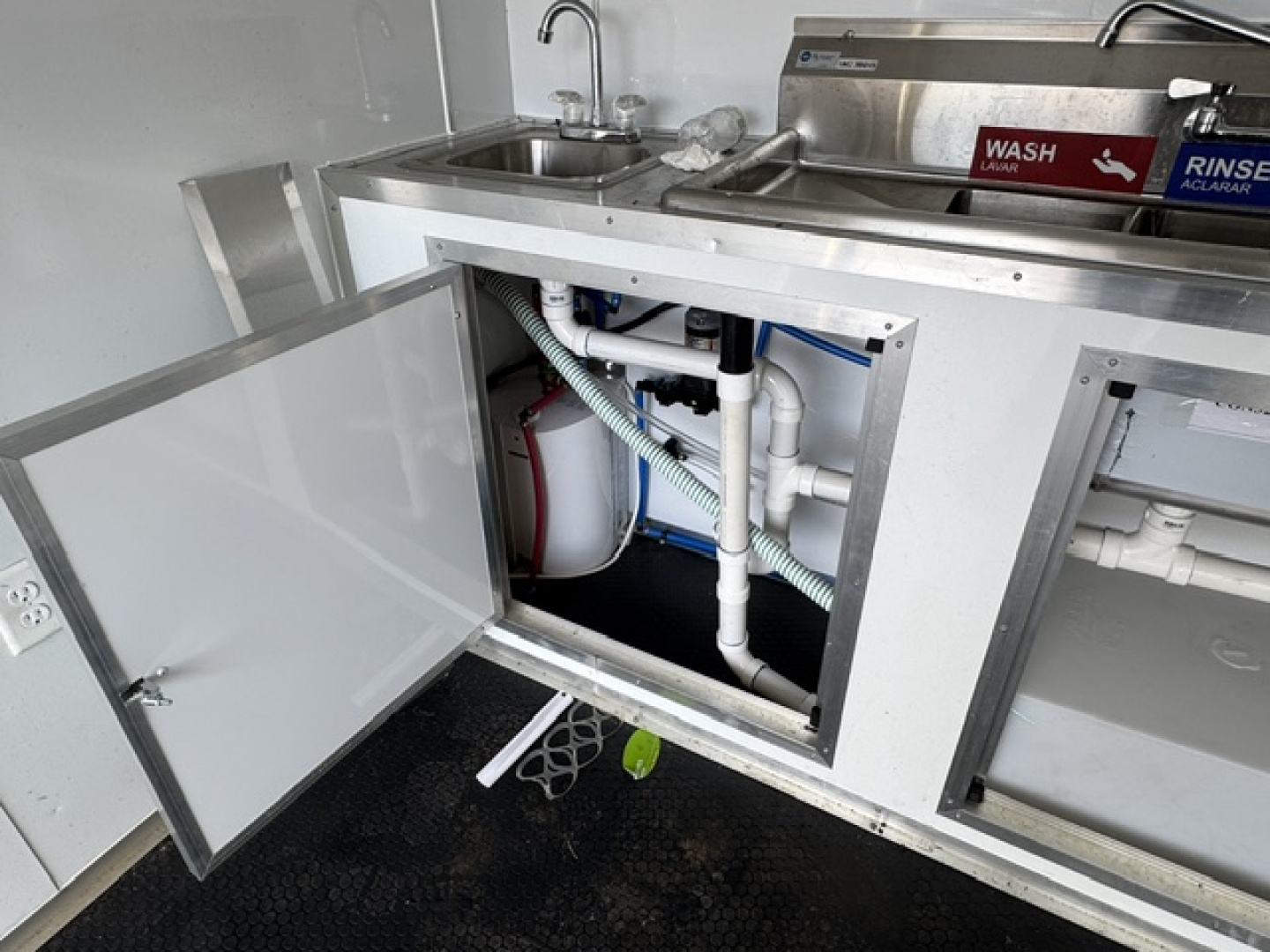 Used 2025 Quality Cargo 7X12 Concession W/ SINK AND WATER PGK, ELETRAICAL PGK, VENT HOOD, AC AND HEAT