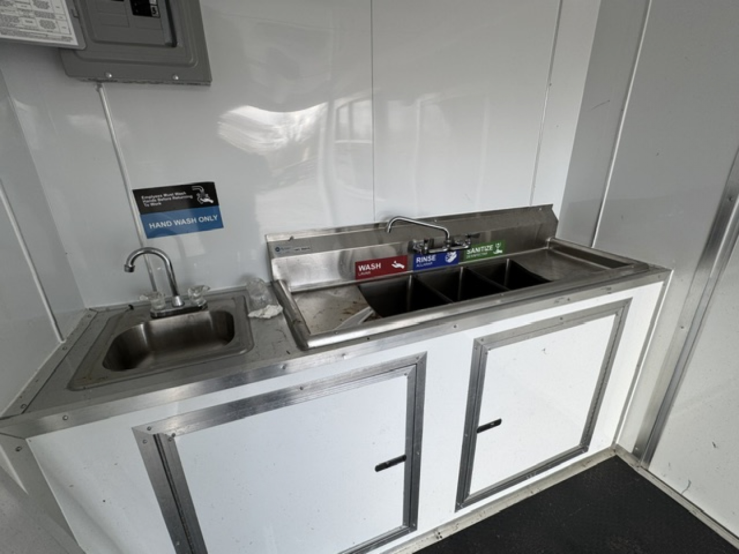 Used 2025 Quality Cargo 7X12 Concession W/ SINK AND WATER PGK, ELETRAICAL PGK, VENT HOOD, AC AND HEAT