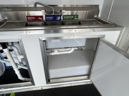 Used 2025 Quality Cargo 7X12 Concession W/ SINK AND WATER PGK, ELETRAICAL PGK, VENT HOOD, AC AND HEAT