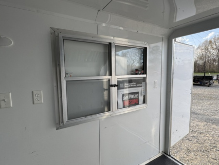 Used 2025 Quality Cargo 7X12 Concession W/ SINK AND WATER PGK, ELETRAICAL PGK, VENT HOOD, AC AND HEAT