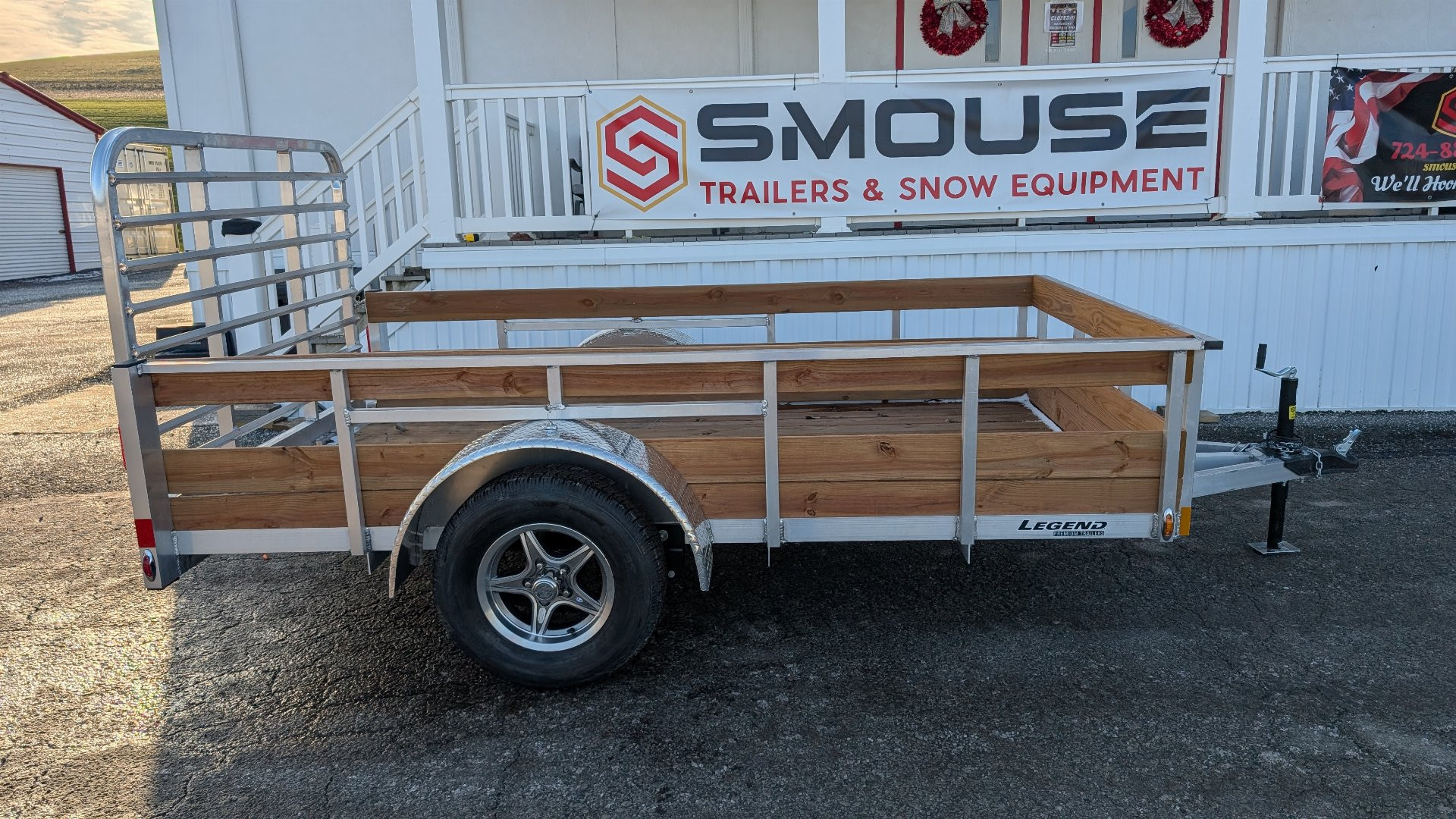 New 2026 Legend 6x10 Open Aluminum High Wood Side Trailer