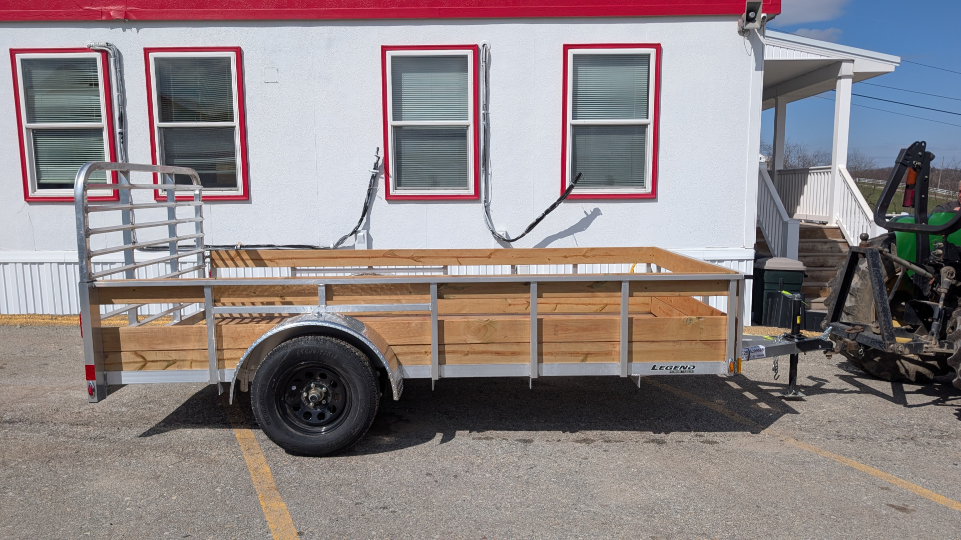 New 2026 Legend 6x12 Open Aluminum High Wood Side Trailer