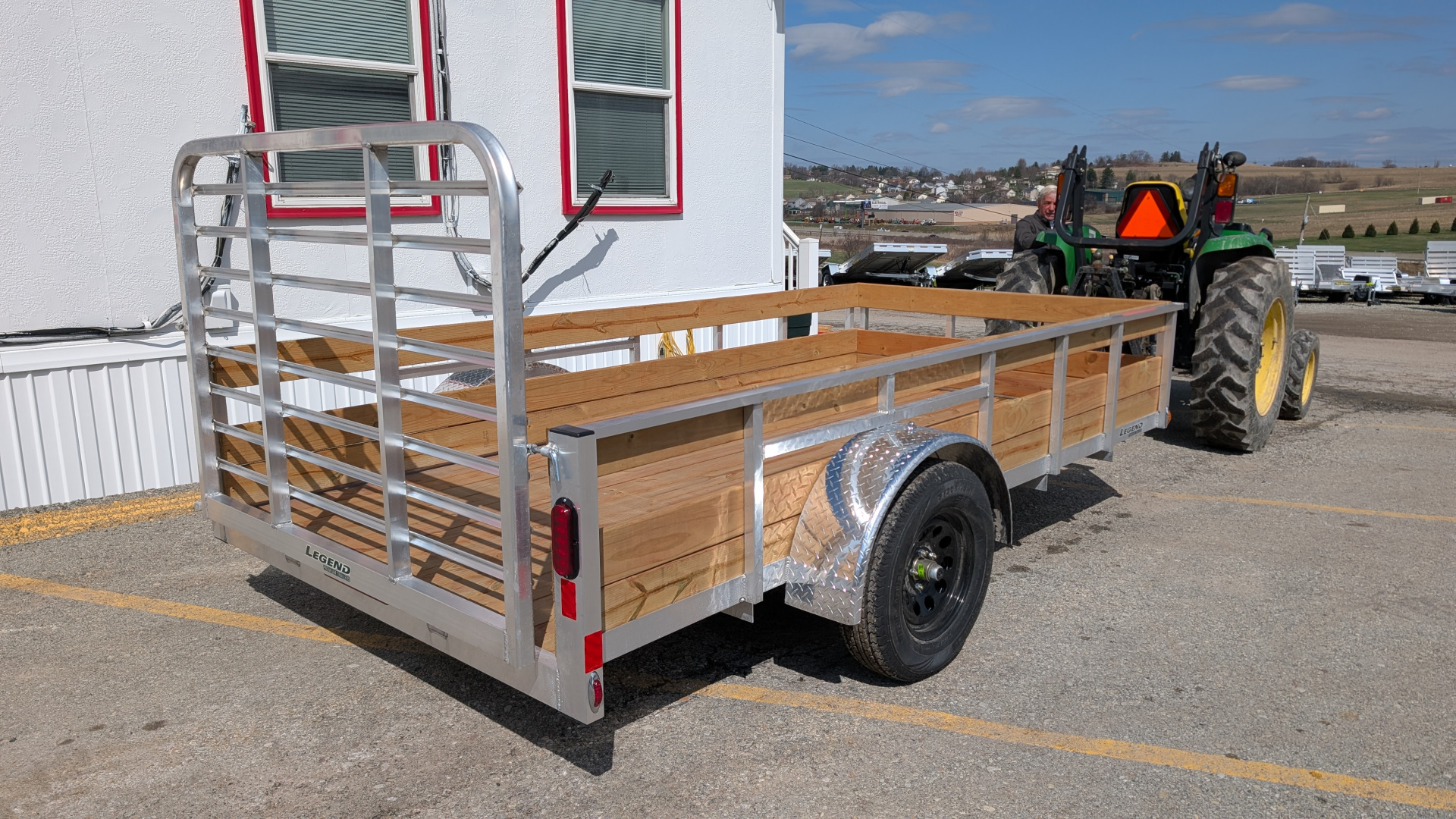 New 2026 Legend 6x12 Open Aluminum High Wood Side Trailer