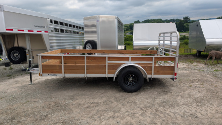New 2026 Legend 6x12 Open Aluminum High Wood Side Trailer