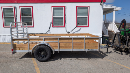 New 2026 Legend 6x12 Open Aluminum High Wood Side Trailer