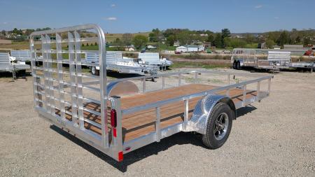 New 2026 Legend 7x14 Open Deluxe Aluminum Utility Trailer w/ BRAKES