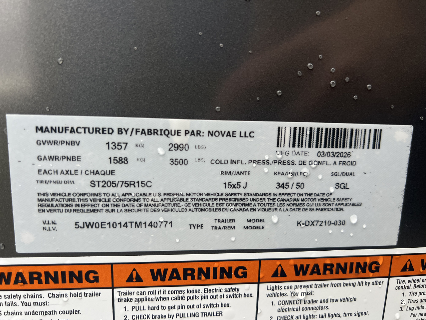 New 2026 Look Trailers 6X10 3K ST-DLX RAMP DOOR Cargo / Enclosed Trailer