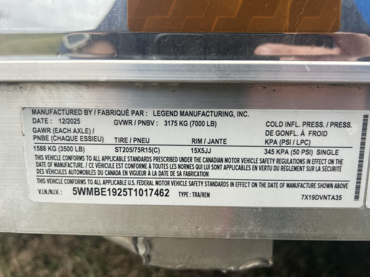 New 2026 Legend Trailers DVN 7X16 7K RAMP DOOR Cargo / Enclosed Trailer