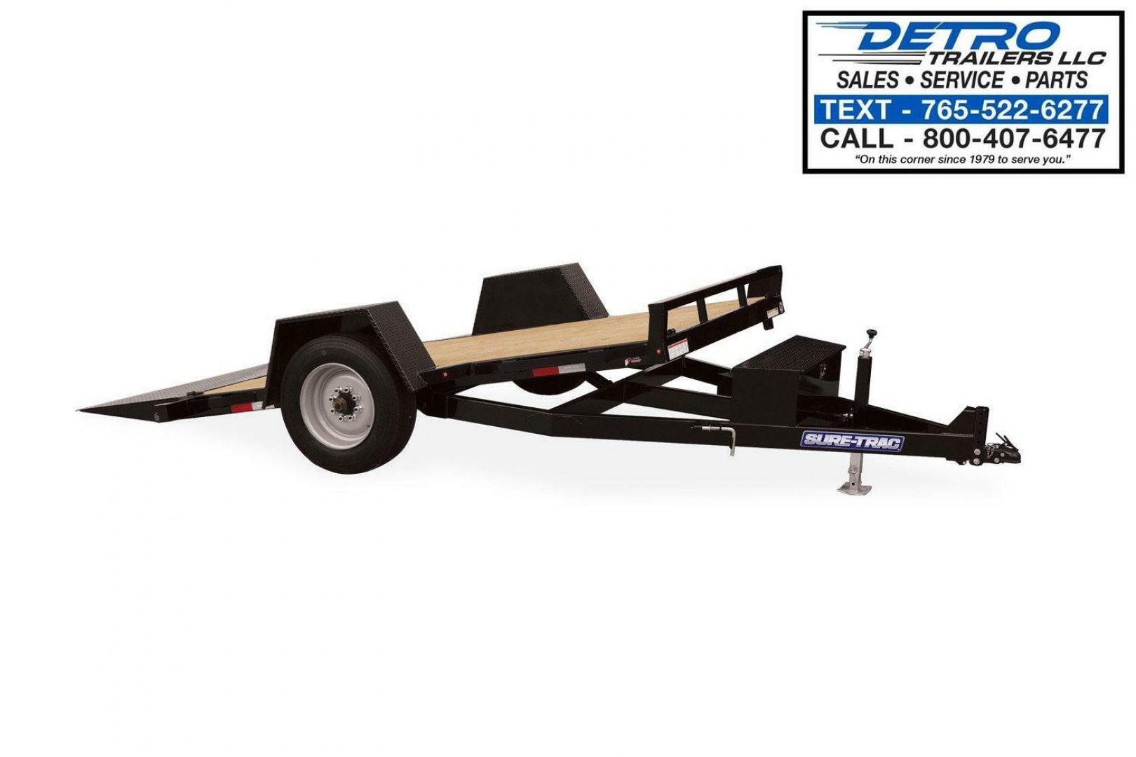 New 2026 Sure-Trac 78x16 (12+4) 10K Single Axle Tilt Trailer