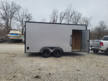 New 2026 Steel Pines Cargo 7x16 TA, 7' interior height, 35k axles, .080 Polycore Cargo / Enclosed Trailer