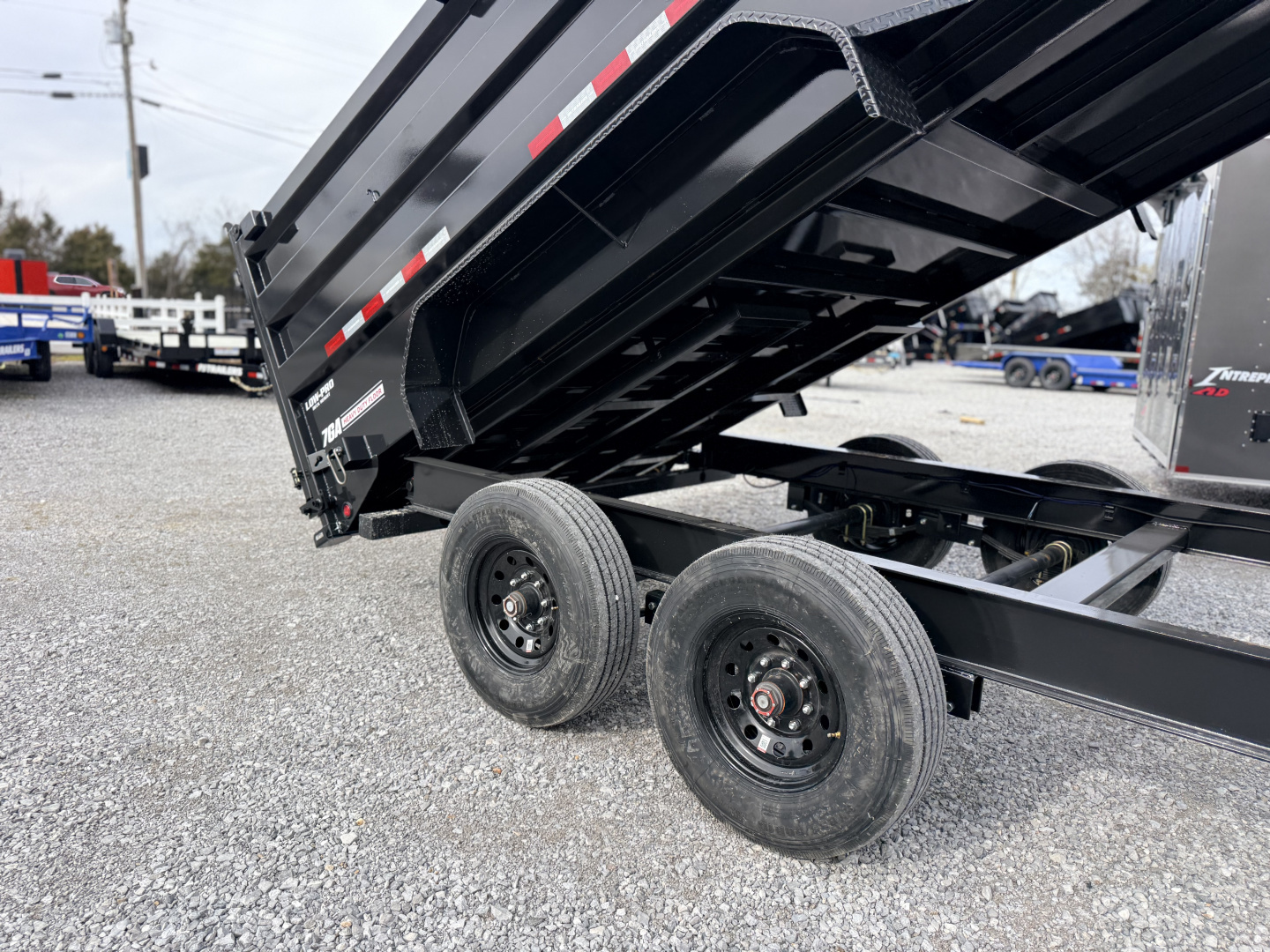 New 2026 PJ Trailers 7X16 GOOSENECK (4FT WALL) DUMP TRAILER 18000 GVWR Dump Trailer