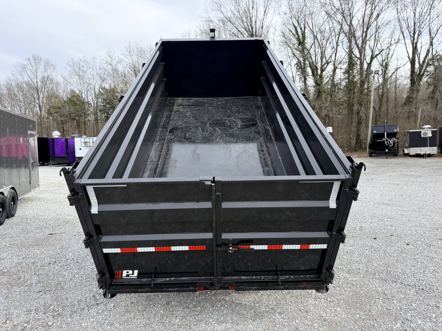 New 2026 PJ Trailers 7X16 GOOSENECK (4FT WALL) DUMP TRAILER 18000 GVWR Dump Trailer