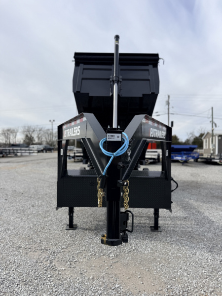 New 2026 PJ Trailers 7X16 GOOSENECK (4FT WALL) DUMP TRAILER 18000 GVWR Dump Trailer