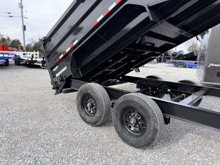New 2026 PJ Trailers 7X16 GOOSENECK (4FT WALL) DUMP TRAILER 18000 GVWR Dump Trailer