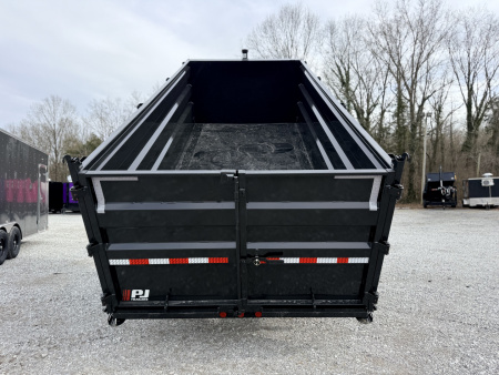 New 2026 PJ Trailers 7X16 GOOSENECK (4FT WALL) DUMP TRAILER 18000 GVWR Dump Trailer
