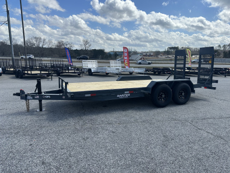 New 2026 GPS 18' 14K EQUIPMENT HAULER WITH 16K SPRING LOADED RAMPS