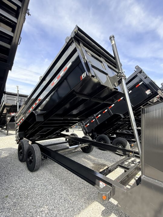 New 2026 PJ Trailers 7X16 GOOSENECK (4FT WALL) DUMP TRAILER 15680 GVWR Dump Trailer