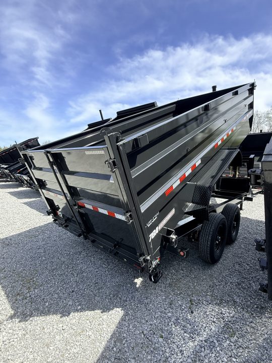 New 2026 PJ Trailers 7X16 GOOSENECK (4FT WALL) DUMP TRAILER 15680 GVWR Dump Trailer