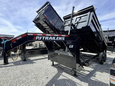 New 2026 PJ Trailers 7X16 GOOSENECK (4FT WALL) DUMP TRAILER 15680 GVWR Dump Trailer