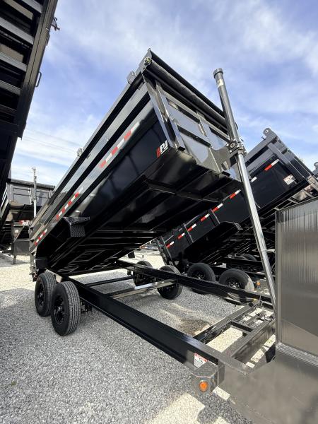 New 2026 PJ Trailers 7X16 GOOSENECK (4FT WALL) DUMP TRAILER 15680 GVWR Dump Trailer