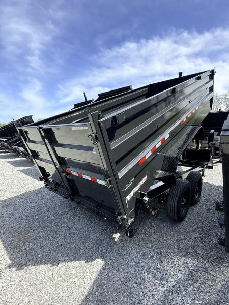 New 2026 PJ Trailers 7X16 GOOSENECK (4FT WALL) DUMP TRAILER 15680 GVWR Dump Trailer