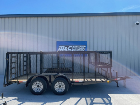 New 2026 CM 82X14 LANDSCAPE (2) TANDEM 3500lb AXLES,4' WALLS,4' GATE ...
