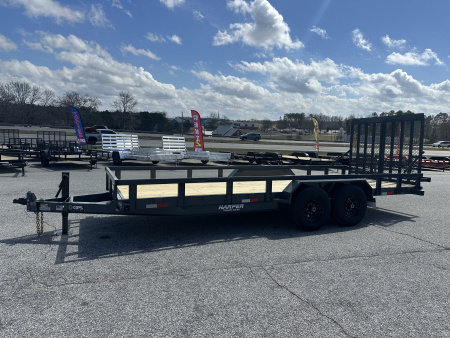 New 2026 GPS 20' 14K COMMERCIAL LANDSCAPE TRAILER WITH 5' SPRING LOADED SPLIT GATE
