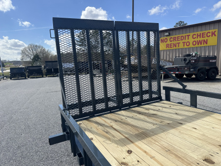 New 2026 GPS 20' 14K COMMERCIAL LANDSCAPE TRAILER WITH 5' SPRING LOADED SPLIT GATE