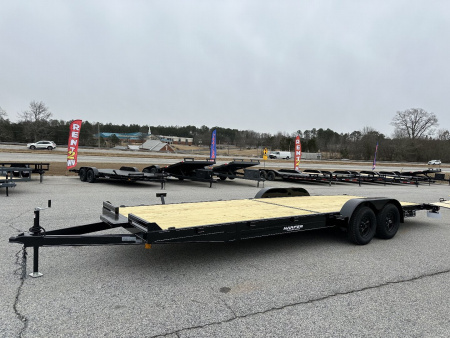 New 2026 24FT 7K WOOD FLOOR DELUXE CAR HAULER