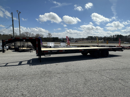 New 2026 25+5 24K GOOSENECK DECKOVER DUAL TANDEM WITH HEAVY DUTY MEGA RAMPS