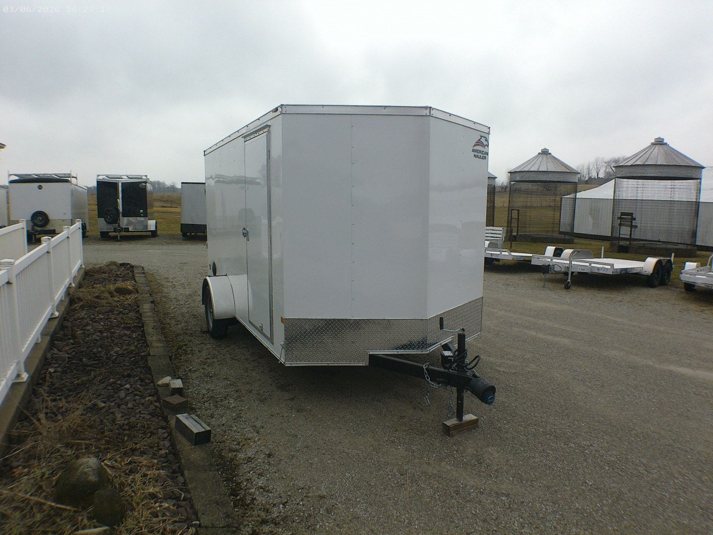 New 2026 American Hauler 7x12 Single Axle with Brakes Cargo / Enclosed Trailer