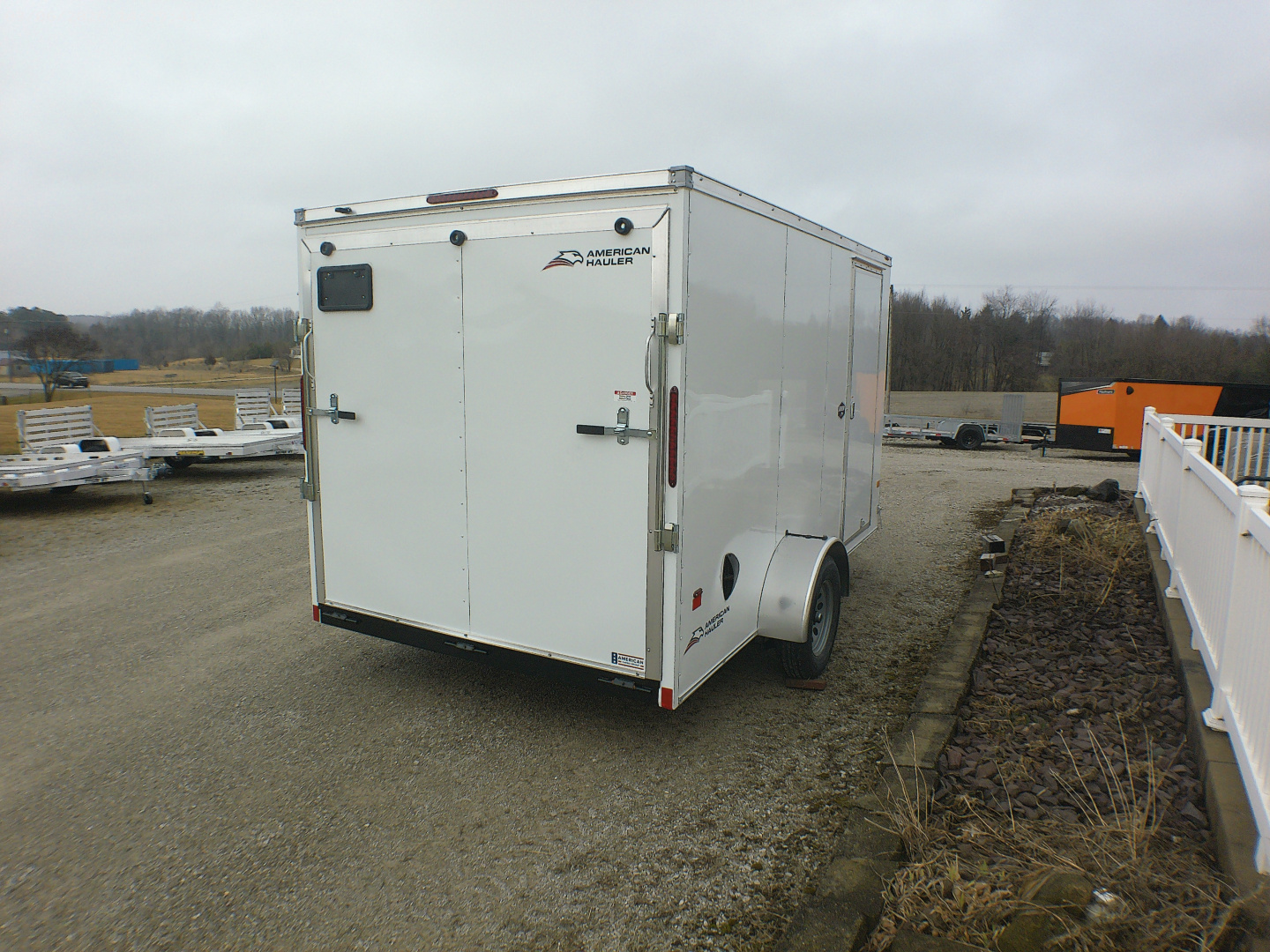 New 2026 American Hauler 7x12 Single Axle with Brakes Cargo / Enclosed Trailer