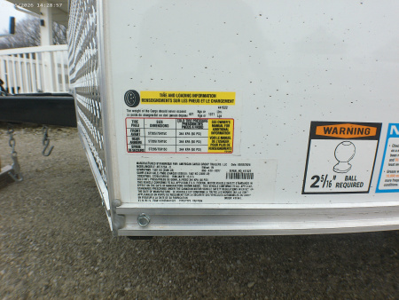 New 2026 American Hauler 7x12 Single Axle with Brakes Cargo / Enclosed Trailer