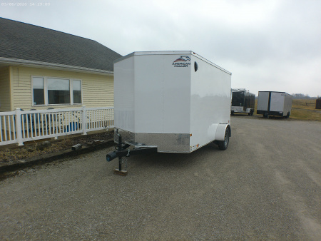 New 2026 American Hauler 7x12 Single Axle with Brakes Cargo / Enclosed Trailer