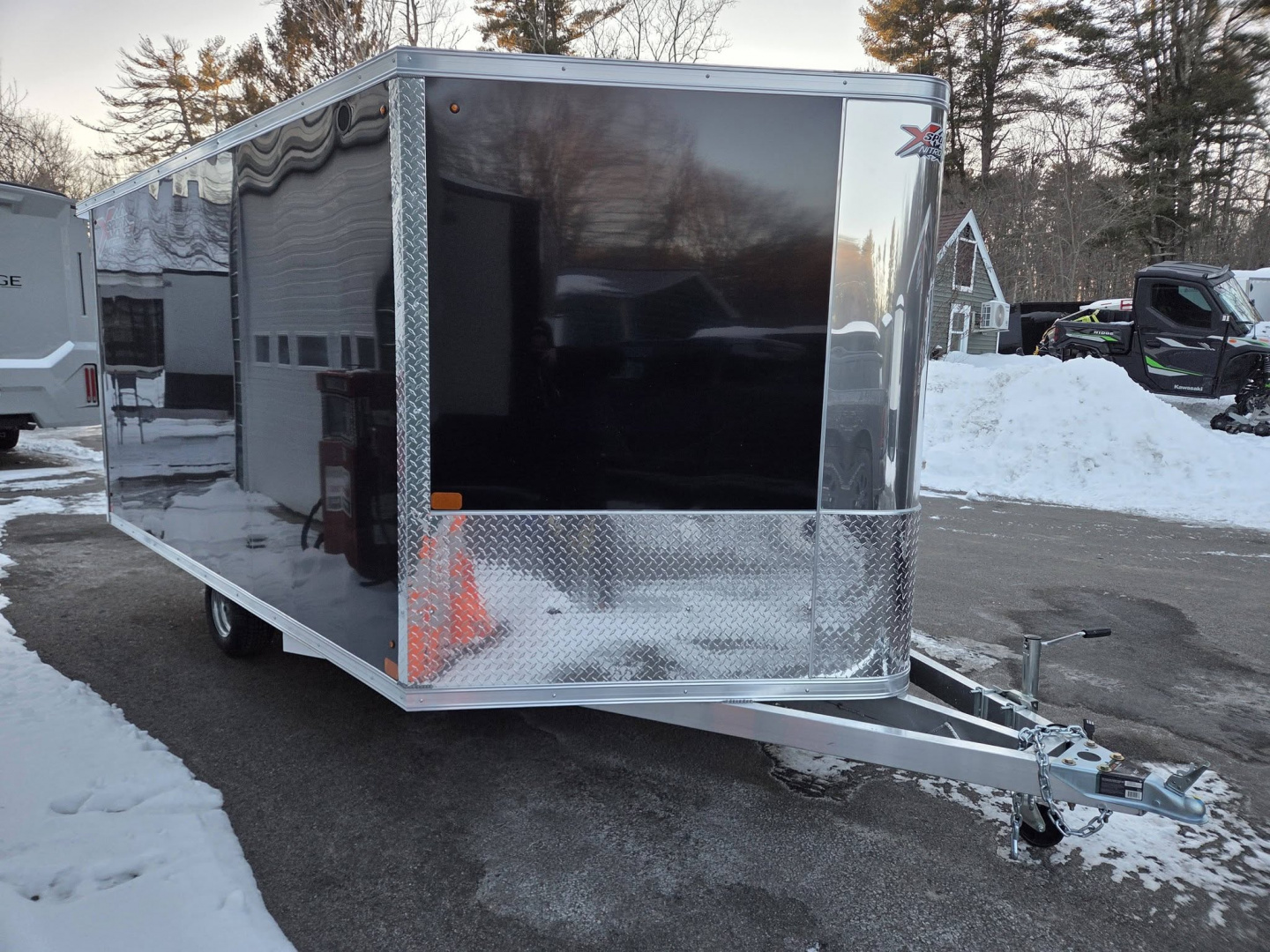 New 2026 Nitro 101x12 bcx hybrid snowmobile trailer cross over with spoiler Snowmobile Trailer