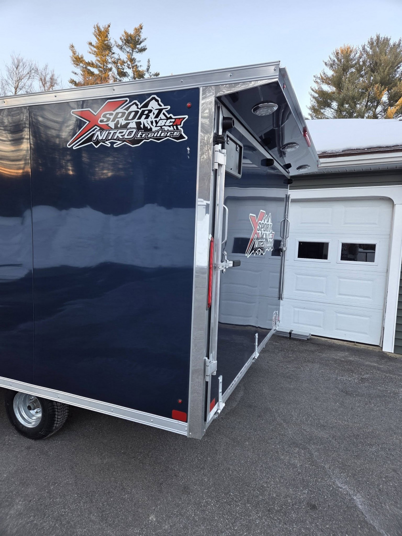 New 2026 Nitro 101x12 bcx hybrid snowmobile trailer cross over with spoiler Snowmobile Trailer
