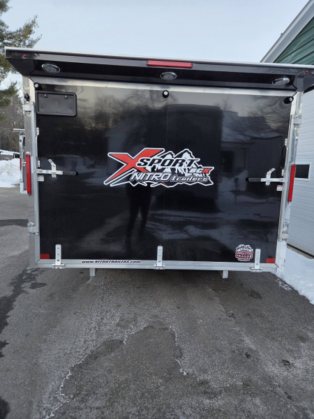 New 2026 Nitro 101x12 bcx hybrid snowmobile trailer cross over with spoiler Snowmobile Trailer