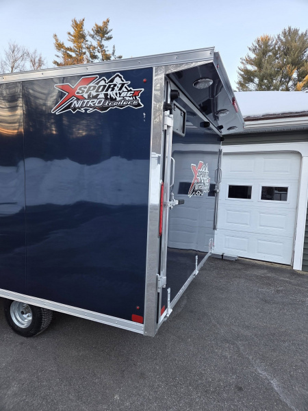 New 2026 Nitro 101x12 bcx hybrid snowmobile trailer cross over with spoiler Snowmobile Trailer