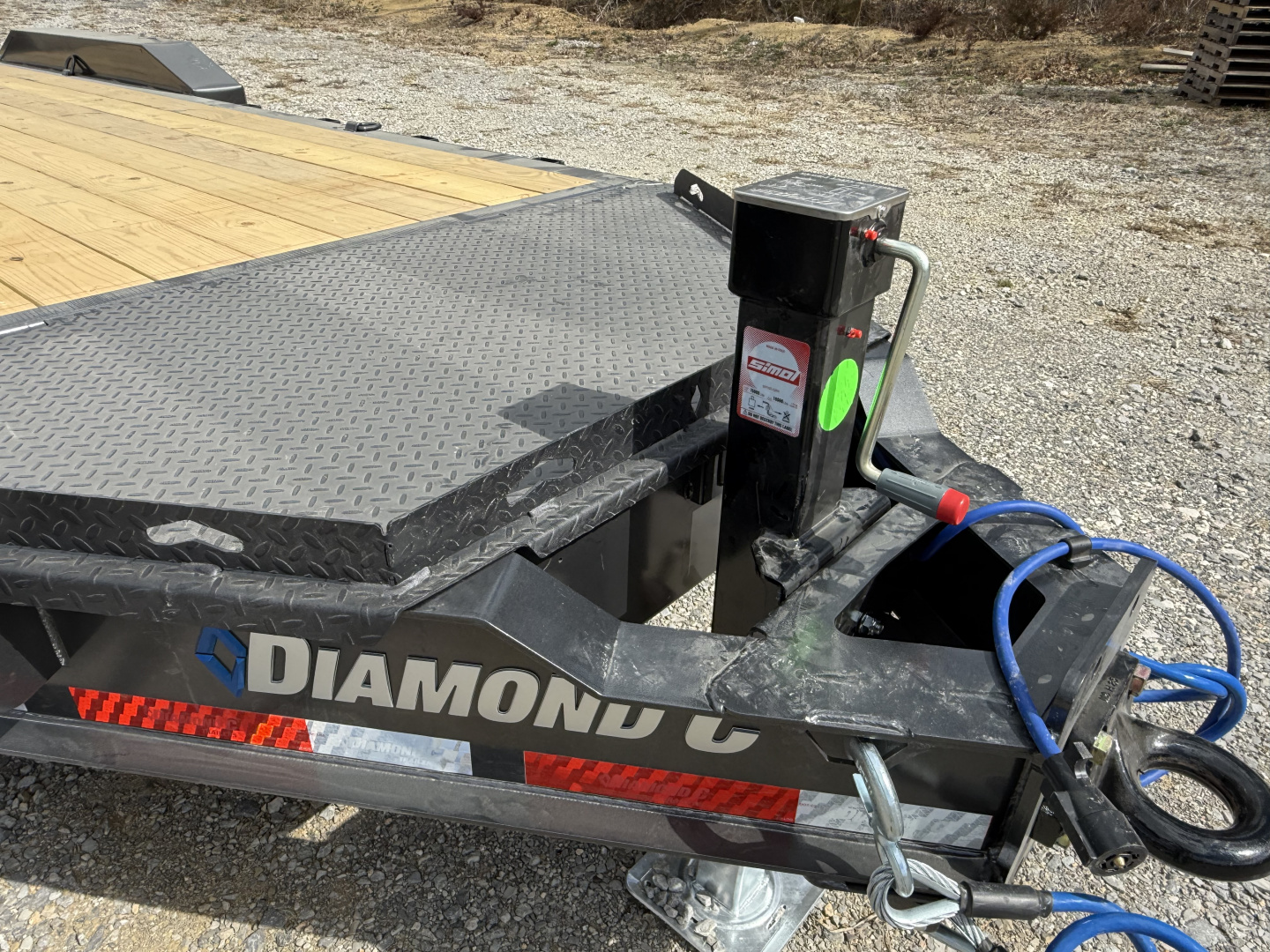New 2026 Diamond C Trailers LPX 307 22’ Equipment Trailer, 24K GVWR, FORK HOLDERS,