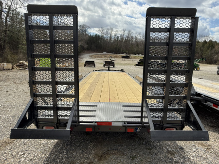 New 2026 Diamond C Trailers LPX 307 22’ Equipment Trailer, 24K GVWR, FORK HOLDERS,