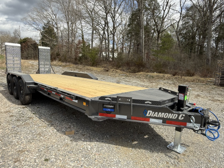 New 2026 Diamond C Trailers LPX 307 22’ Equipment Trailer, 24K GVWR, FORK HOLDERS,