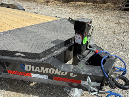 New 2026 Diamond C Trailers LPX 307 22’ Equipment Trailer, 24K GVWR, FORK HOLDERS,