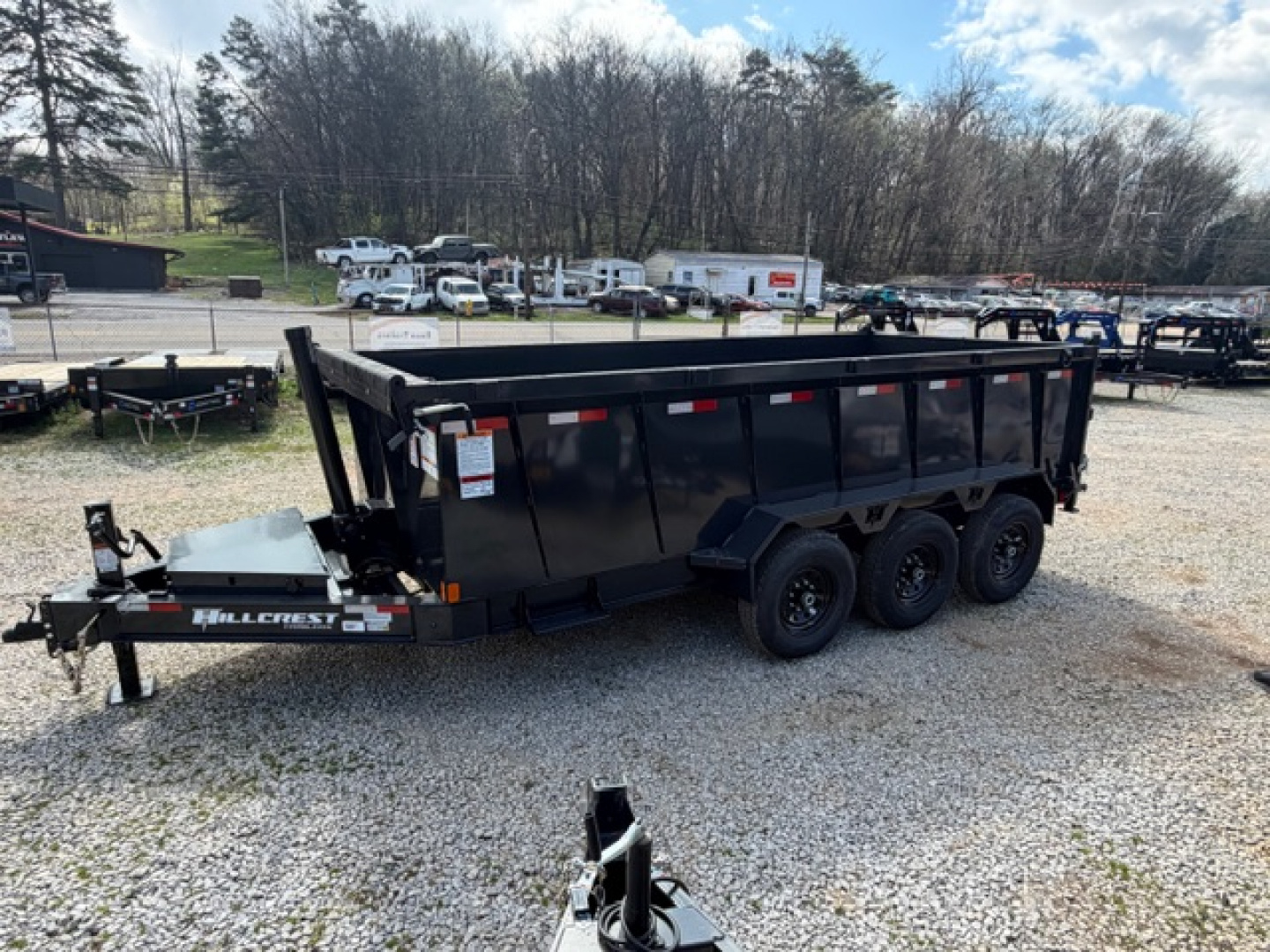 New Hillcrest Dump 7x16 21,000 GVWR 40" BP W/ HD Tube Ramps